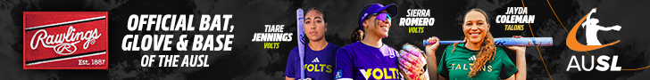 Rawlings, Official Bat, Glove, & Base of the AUSL