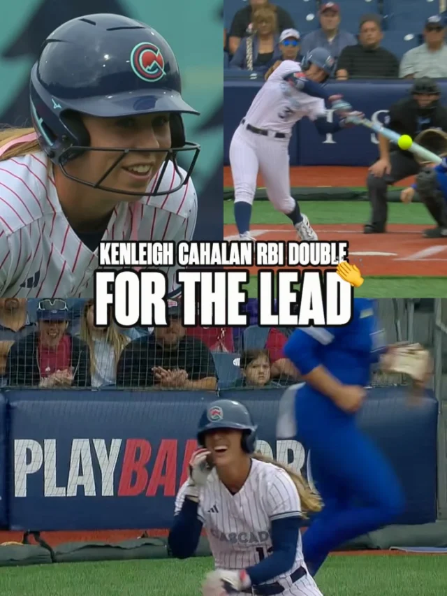 ROOKIE GETS THE SCORING STARTED ð
Kenleigh Cahalan comes up clutch to score Sierra Sacco-Ferrie from 1B!
ðº ESPN