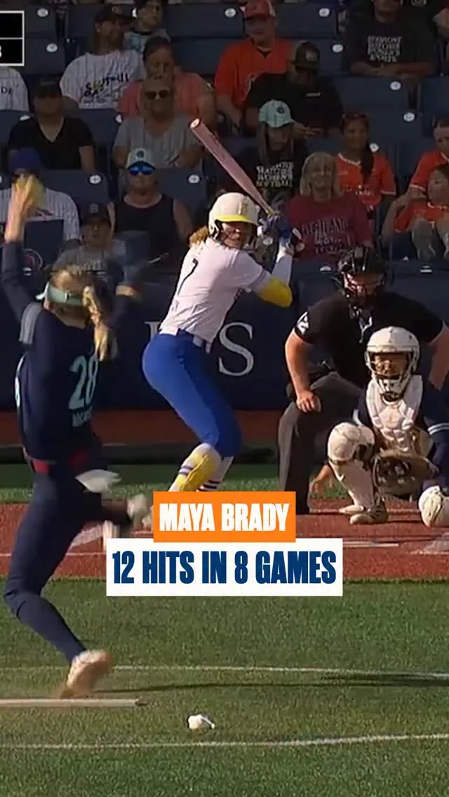 @mayabrady_ has a hit in EVERY game this season ð¥
ðº: ESPN2