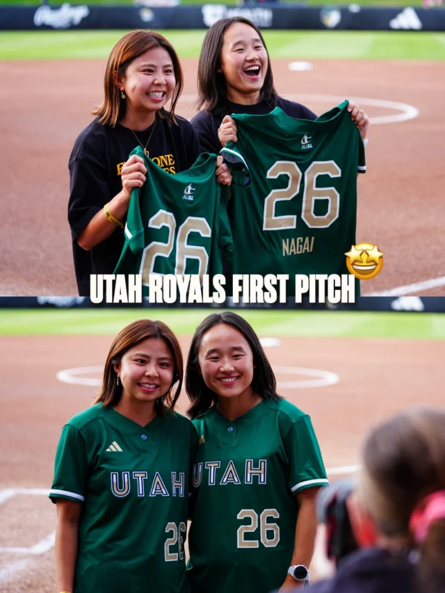 Utah Royals ð¤ Utah Talons

big thanks to Aria Nagai and Narumi Miura for coming out to the Talons game to throw the first pitch!