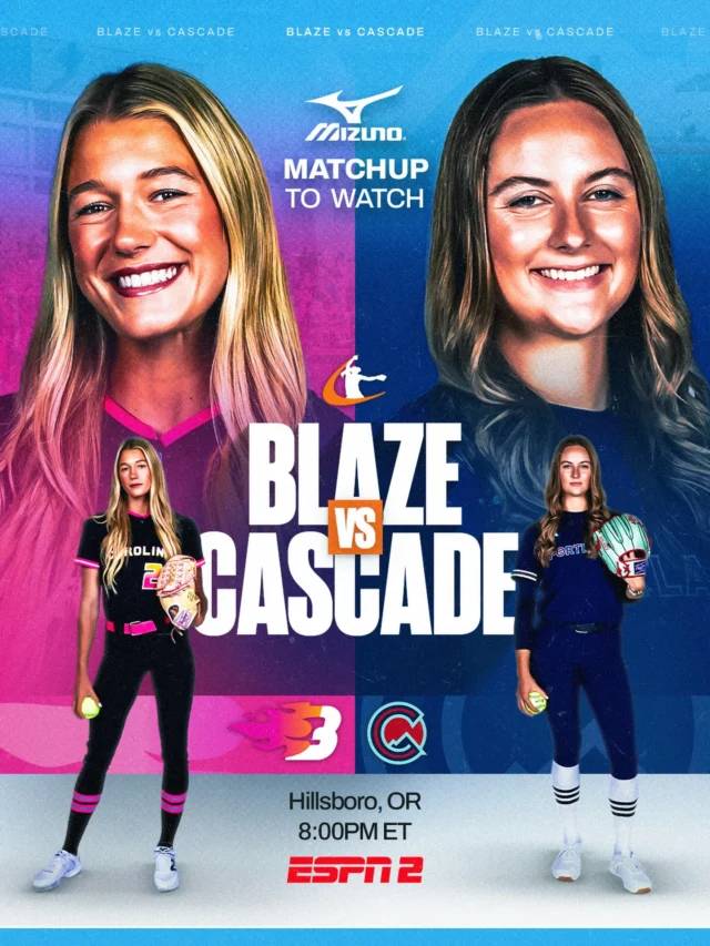ð¥ FIRE ð ICE ð§
two of the AUSLâs top rookie pitchers face off tonight in Portland ð
presented by @mizunofastpitchusa
