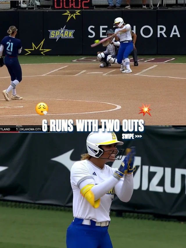 WHAT AN INNING ð¥
Spark kept the runs coming with 6 in the third inning, ALL with two outs!