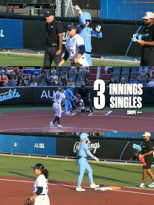 3 innings, 3 singles ð³
Skylar Wallace is on FIRE tonight AND during her 5-game hitting streak.