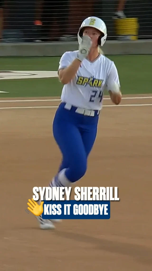 OH MY, KISS THAT ONE GOODBYE ð

Sydney Sherrill destroyed that ball ð¤¯