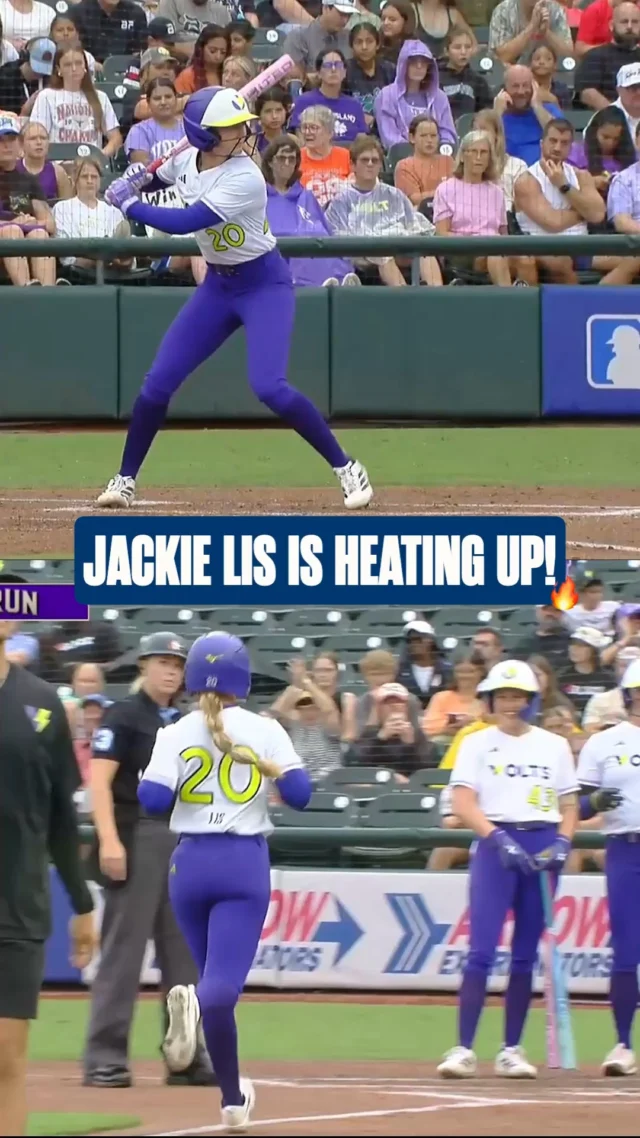 JACKIE LIS!!!! ð£

the rookie blasts her first pro homer to extend the Volts lead!