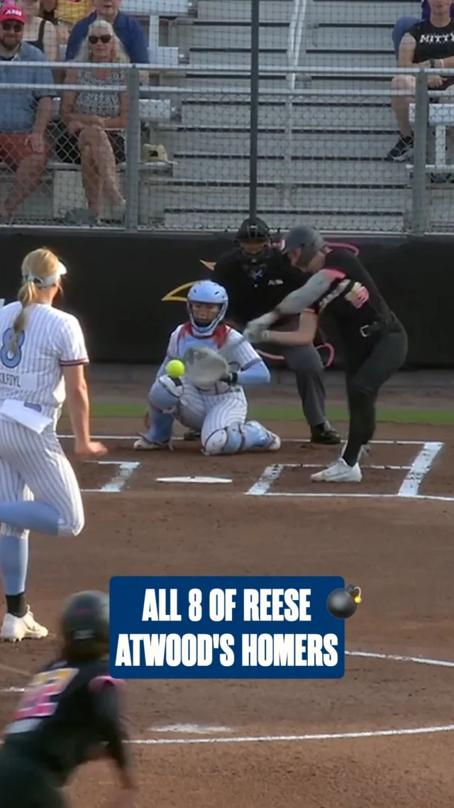 Reese Atwood joins Sydney Romero, Maya Brady, Megan Grant and Sami Williams atop the home run leaderboard with her 8th blast of the season ð£