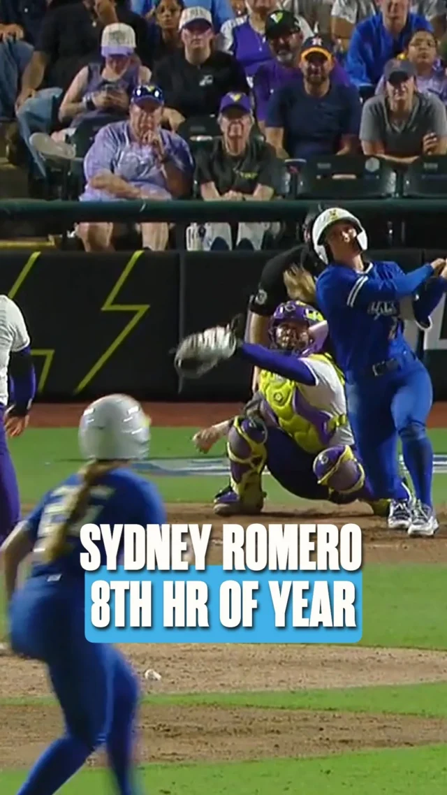 SYDNEY ROMERO â¼ï¸

Sydney has now tied the league lead for HRs and given the Spark some much-needed insurance runs!