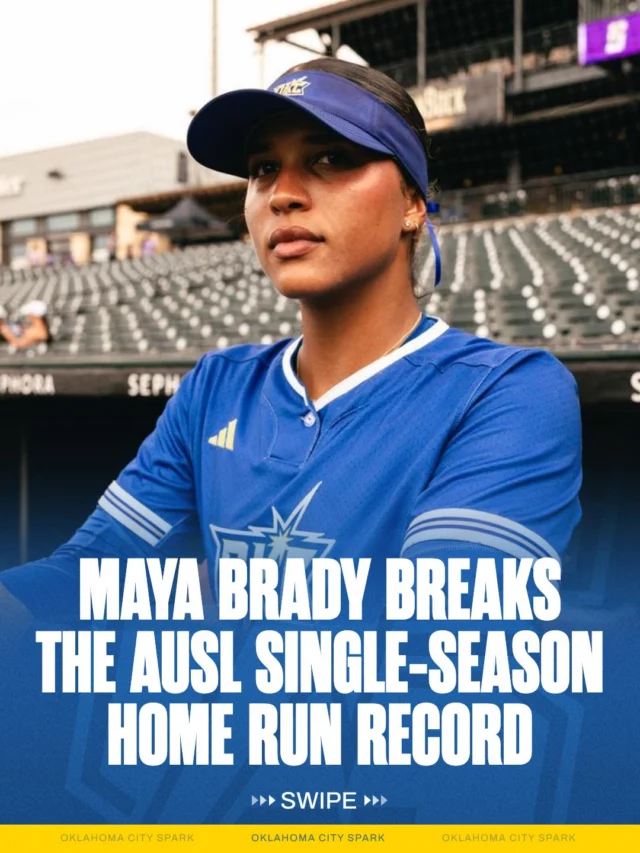 MAYA BRADY TIES THE GAME AND BREAKS THE HR RECORD WITH ONE SWING! ð¥
ðº ESPN2