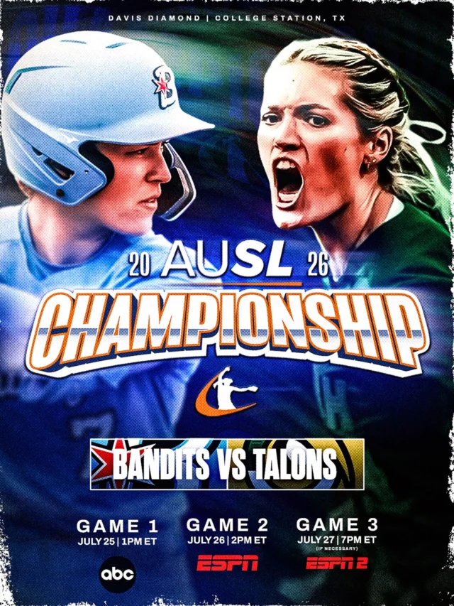 SAVE THIS POST 𤩠here are your game times and where to watch the AUSL Championship Series between the Chicago Bandits and Utah Talons!
