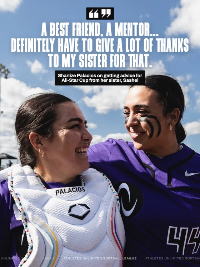 passing down knowledge ð§
Sharlize Palacios hits a home run worth 60 points (+40 for the homer and +20 for inning wins) and takes over the top spot on the leaderboard early on!