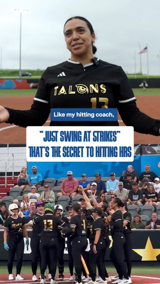 "just swing at strikes" ð§

all Sharlize Palacios had to do was listen to her dad and swing at strikes to hit a HR ð¤£