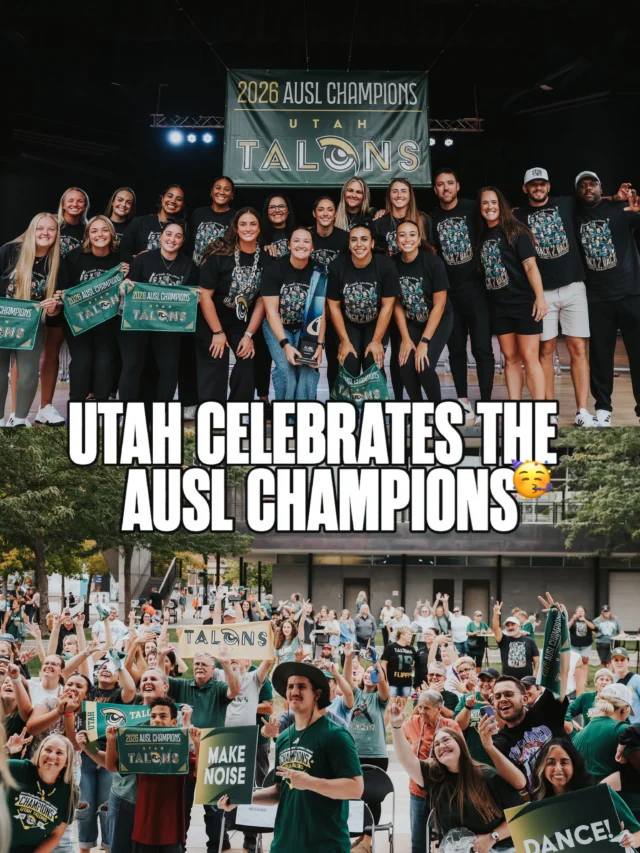 Talonsâ fans flocked to the Gallivan Center in Salt Lake City to celebrate the 2x AUSL Champs on Wednesday ð