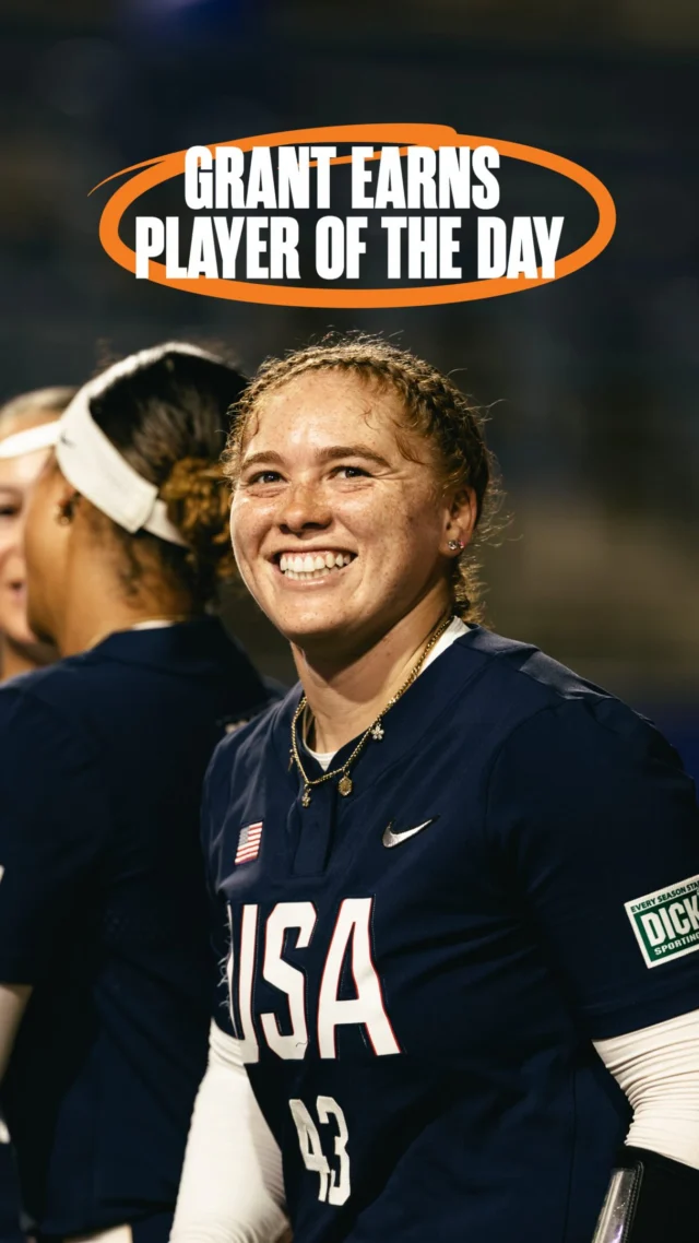 ICYMI: yesterday, Megan Grant launched two home runs and racked up 10 RBI for @usasoftball in their wins over Brazil and Netherlands ð¤¯
this performance earned Grant âPlayer of the Dayâ in the tournament ð