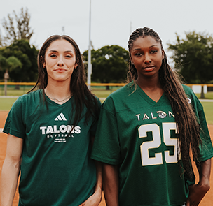 Jadelyn Allchin and Aliyah Andrews in Utah Talons merch