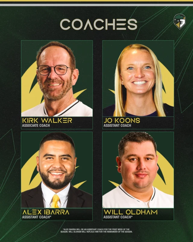 We have finalized our inaugural coaching staff with the addition of these four coaches: Kirk Walker, Jo Koons, Alex Ibarra, and Will Oldham.
Welcome to the nest ð¦