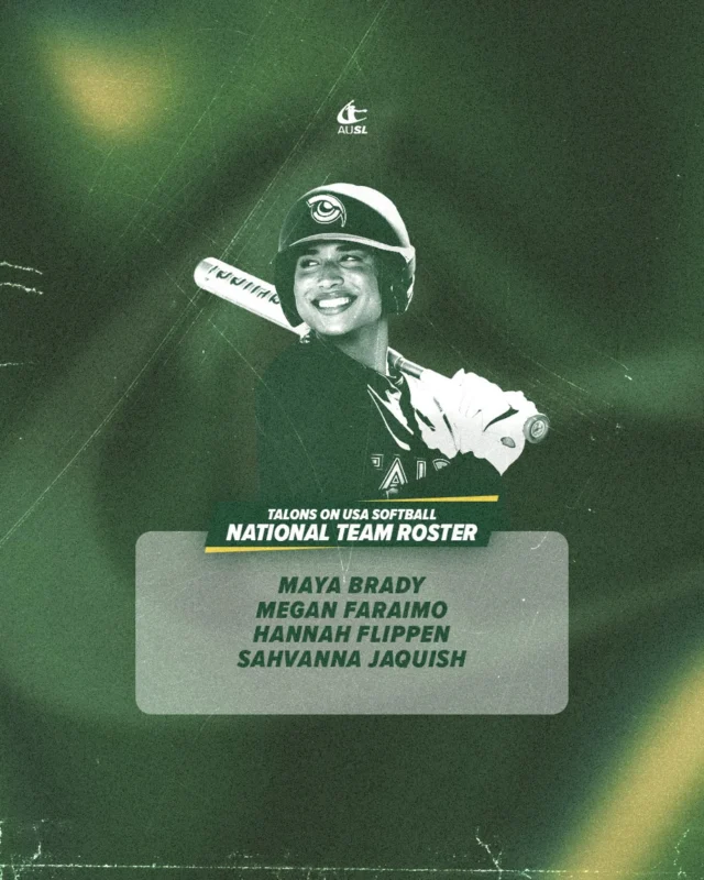 Proud is an understatement
4 Talons on the @usasoftball Women's National Team roster ð¦
ð¦
ð¦
ð¦