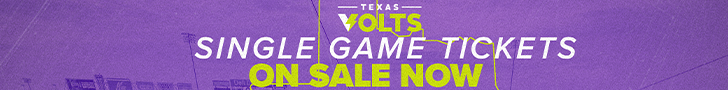 Texas Volts Single Game Tickets On Sale Now