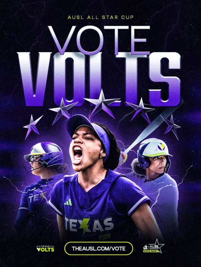 Fan voting is LIVE!

Vote for your favorite Volts daily from now through June 30th for the 2026 AUSL All Star Cup

more info and how to vote at theausl.com