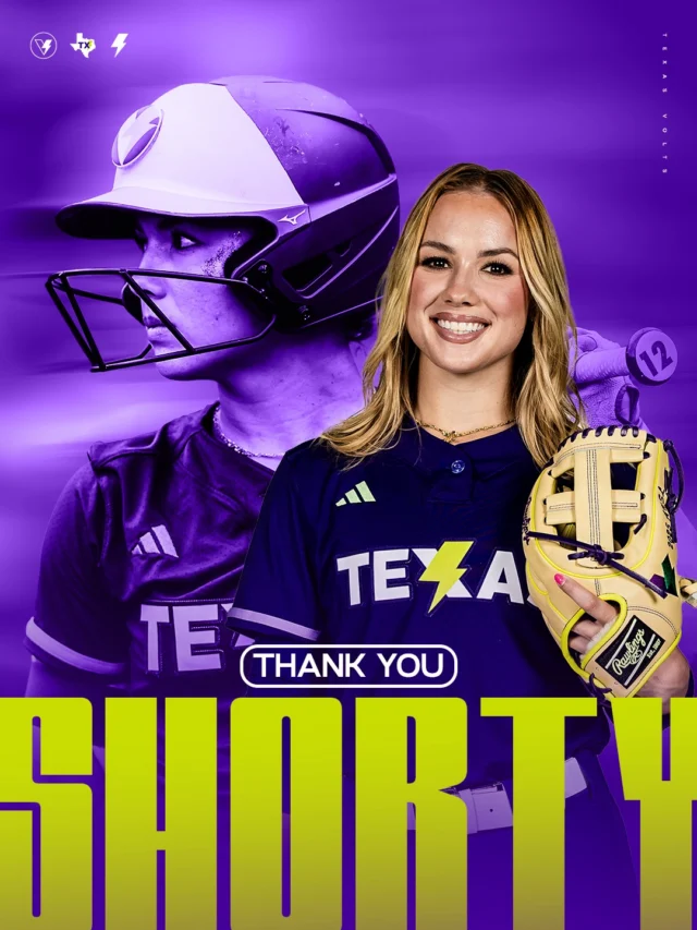 BIG thanks to our littlest Volt! Thank you, Shorty â¡ï¸

OF Jaydyn Goodwin has been released from Voltsâ roster. Goodwin can join the Reserve Player Pool and is eligible for the Athletes Unlimited Softball League Allocation Draft this winter.