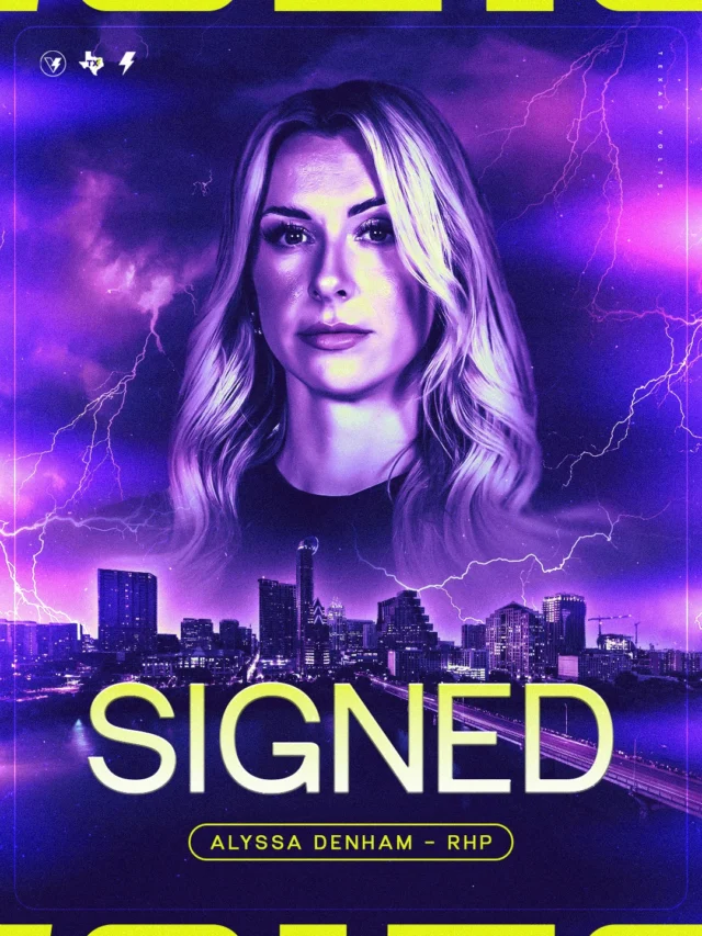 The comeback kid is signed for 2027 â¡ï¸

RHP Alyssa Denham has signed a standard player agreement with the Texas Volts for the 2027 season. Soooooooo ready to get her back in the circle ð¤