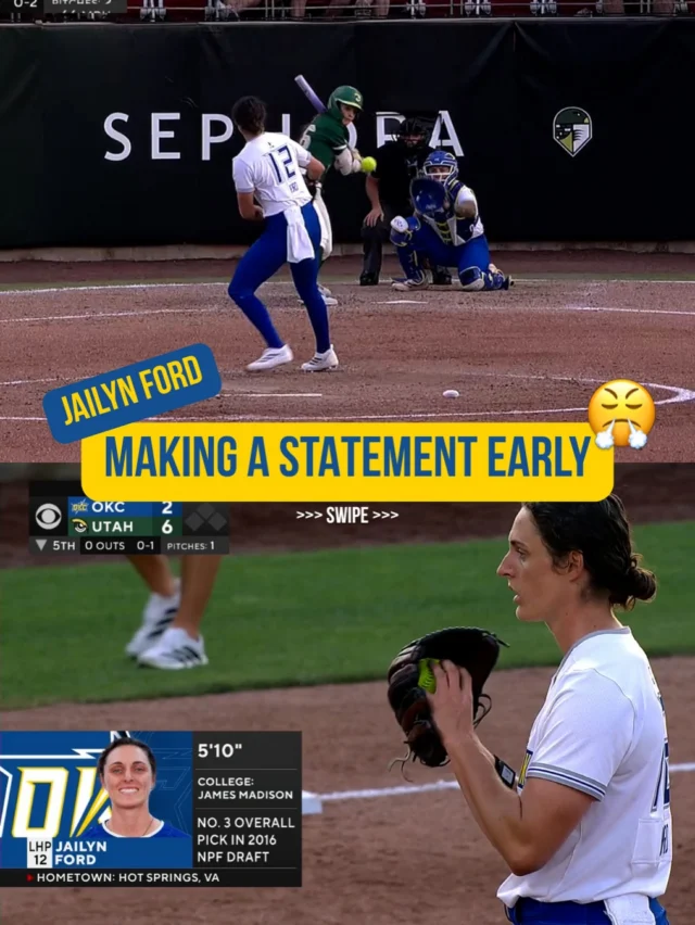 BOOM â¼ï¸ starting her AUSL debut with a K @jaylander12