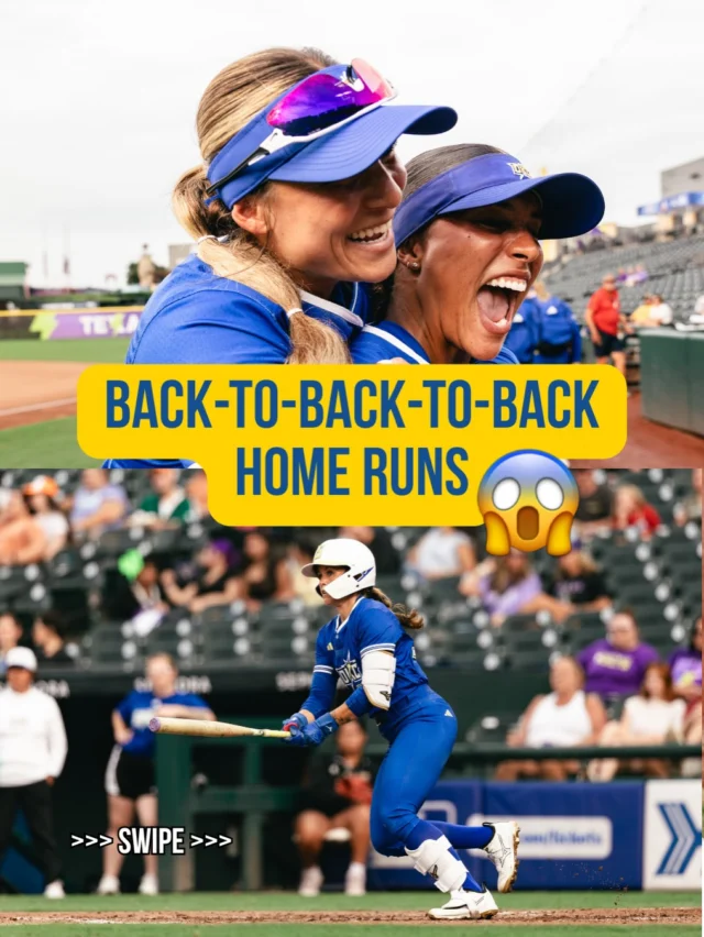 Maya Brady, Syd Romero, and Delanie Wisz HIT THREE STRAIGHT HOME RUNS TO TAKE THE LEAD ð¤ð¤¯ð±