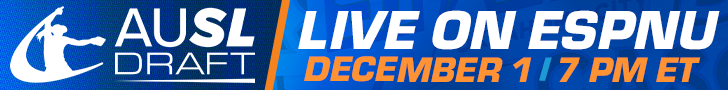 AUSL Draft Live on ESPNU on Dec 1 at 7 pm ET